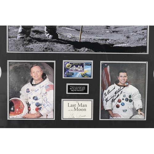 3 - Stunning Apollo Astronauts Presentation with 18 Original Signatures