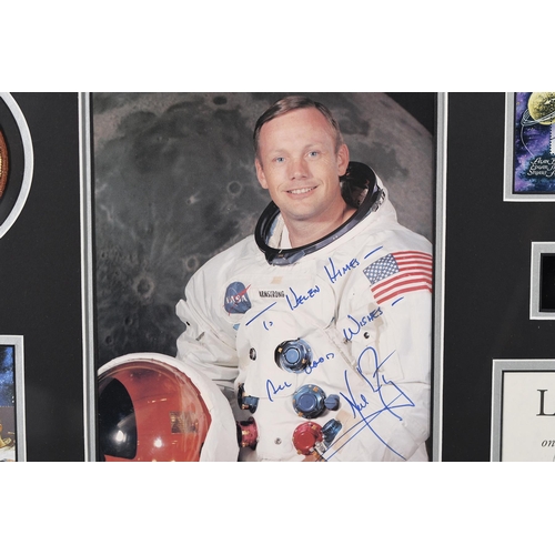 3 - Stunning Apollo Astronauts Presentation with 18 Original Signatures