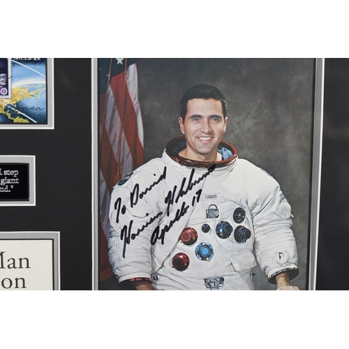 3 - Stunning Apollo Astronauts Presentation with 18 Original Signatures