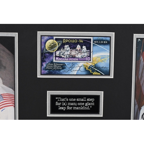 3 - Stunning Apollo Astronauts Presentation with 18 Original Signatures