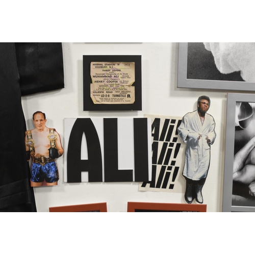 6 - Framed Muhammad Ali and Henry Cooper Presentation with Original Signatures