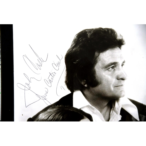 68 - Framed Presentation with Original Johnny Cash Signature