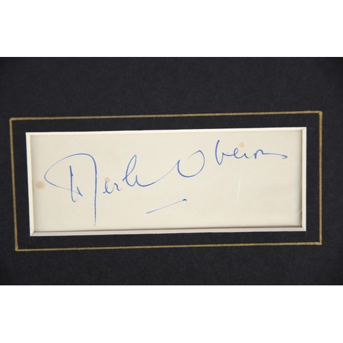 82 - MERLE OBERON Original signature