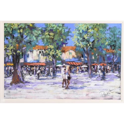 23 - Perot Pastel Town Scene