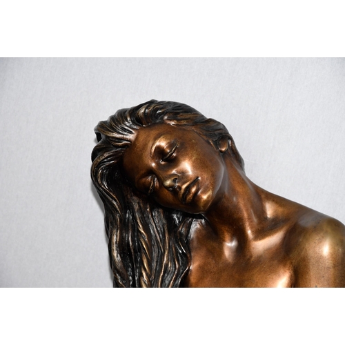 39 - Stunning Bronze Lady on Plinth