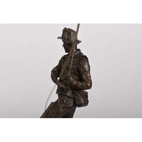 51 - Bronze Fisherman Sculpture