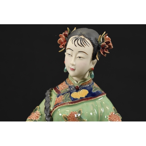 86 - Shiwan Porcelain Art Lady