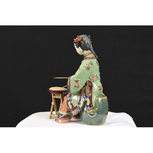 86 - Shiwan Porcelain Art Lady