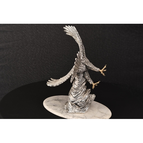 89 - Eagle Sculpture on Marble Base