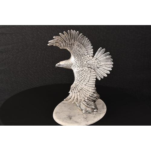 89 - Eagle Sculpture on Marble Base