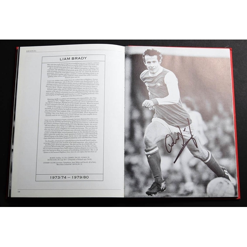 101 - Arsenal Player by Player hard back book bearing original team player signatures.