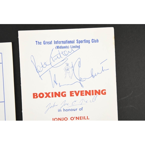 11 - BOXING PROGRAMS (4) Original signatures