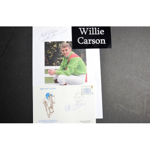 118 - Willie Carson original signatures.