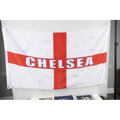 161 - CHELSEA STARS & SIGNED FLAG Original Signature