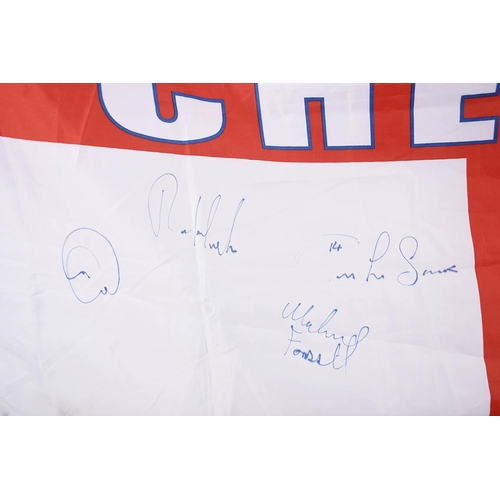 161 - CHELSEA STARS & SIGNED FLAG Original Signature