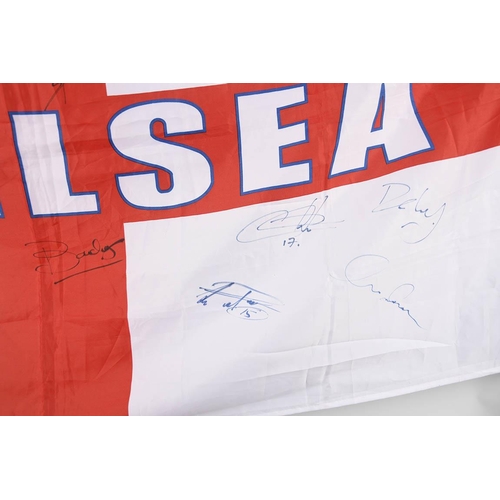 161 - CHELSEA STARS & SIGNED FLAG Original Signature