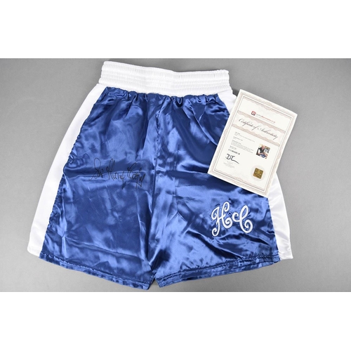 174 - HENRY COOPER  (1934 - 2011)  Signed boxing shorts