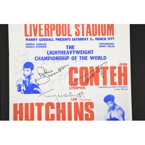 38 - JOHN CONTEH Original signature on photo.