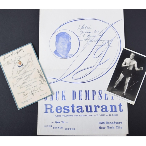 64 - Jack Dempsey original signatures