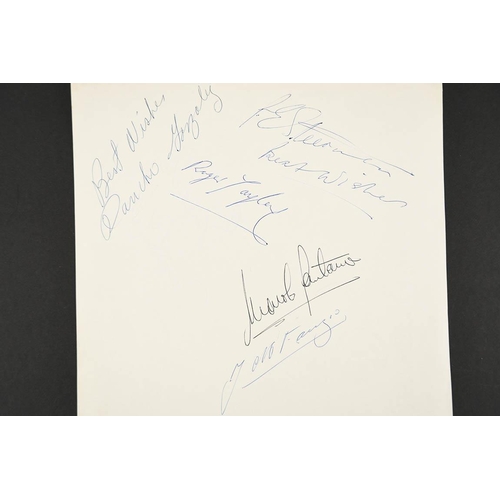 81 - JUAN MANUEL FANGIO Original signature.