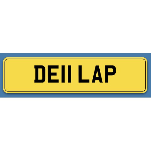 16 - DE11 LAP - Private car registration available