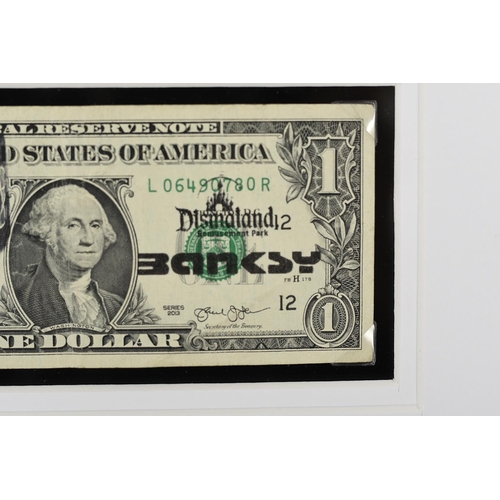 16 - Banksy Framed Dollar Bill