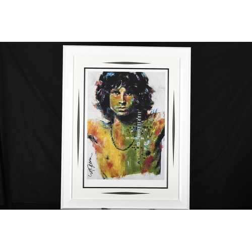 53 - Large Authenticated Limited Edition by the Late Famous American Artist Sidney Maurer. (Jim Morrison)