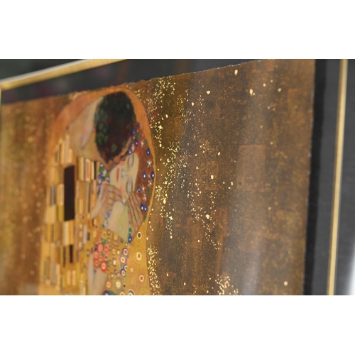 13 - “The Kiss” by Gustav Klimt - Rare Edition with 22ct Gold Leaf