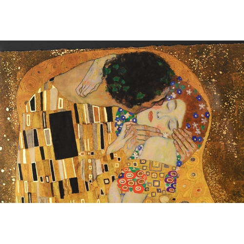 13 - “The Kiss” by Gustav Klimt - Rare Edition with 22ct Gold Leaf