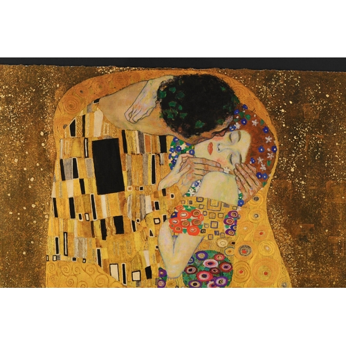 13 - “The Kiss” by Gustav Klimt - Rare Edition with 22ct Gold Leaf