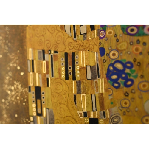 13 - “The Kiss” by Gustav Klimt - Rare Edition with 22ct Gold Leaf