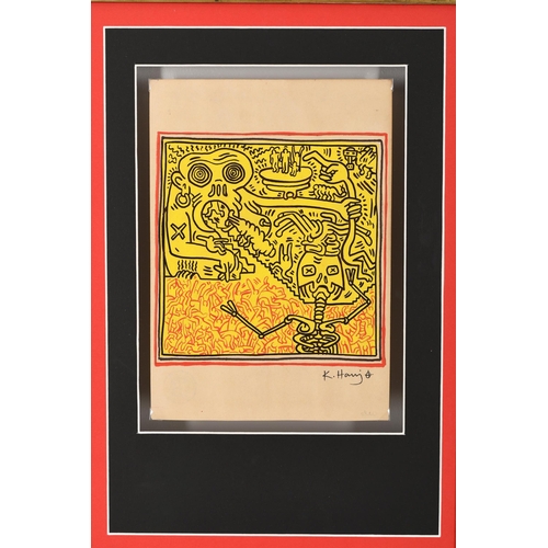 2 - Keith Haring Framed Original Art