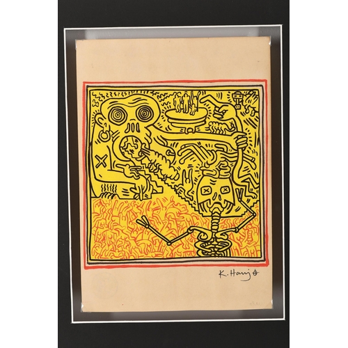 2 - Keith Haring Framed Original Art