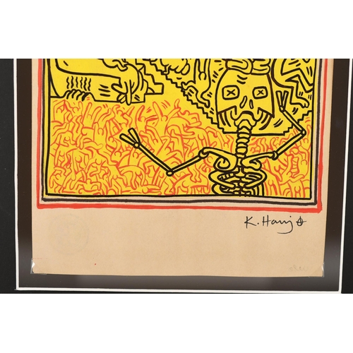 2 - Keith Haring Framed Original Art