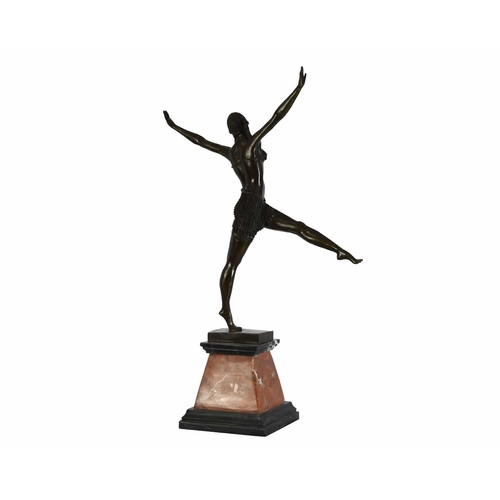 44 - Bronze Dancer on Marble Base