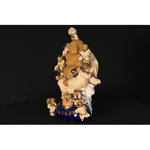 50 - Original Porcelain Buddha with Children