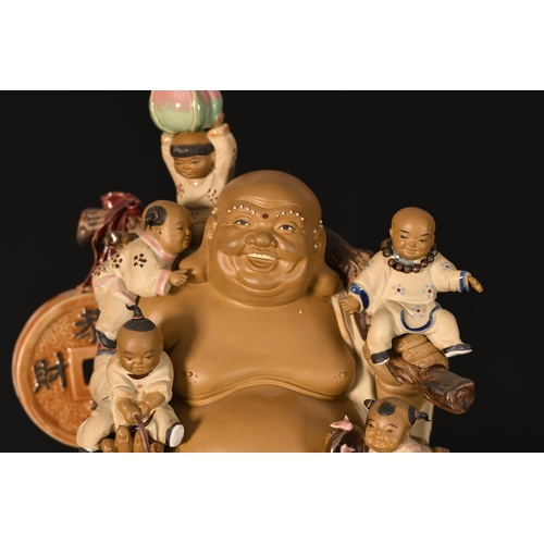 50 - Original Porcelain Buddha with Children