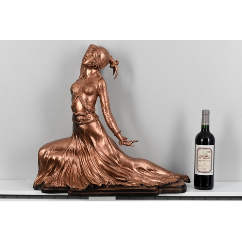 86 - Large Bronze Lady Figure