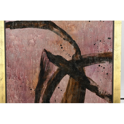 122 - Original Mixed Media on Linen by Dennis Carney