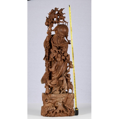 140 - Carved Sandalwood Figure