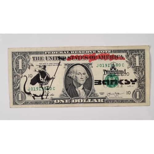 15 - Banksy Framed Dollar Bill