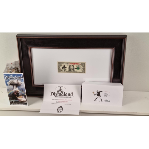 15 - Banksy Framed Dollar Bill