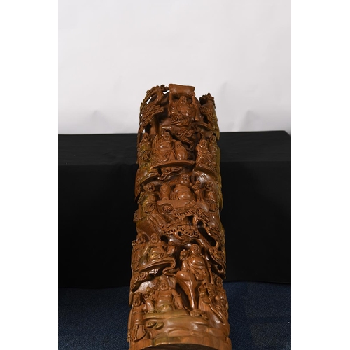 86 - Rare Intricate Sandalwood Wood Carving