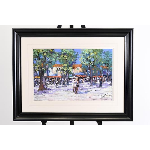 127 - Perot Pastel Town Scene