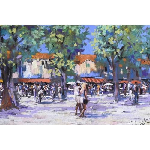 127 - Perot Pastel Town Scene