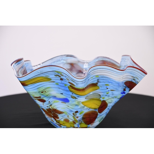 131 - Hand Made Glass Art Bowl