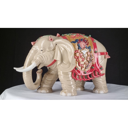 29 - Hand Made Porcelain Elephant