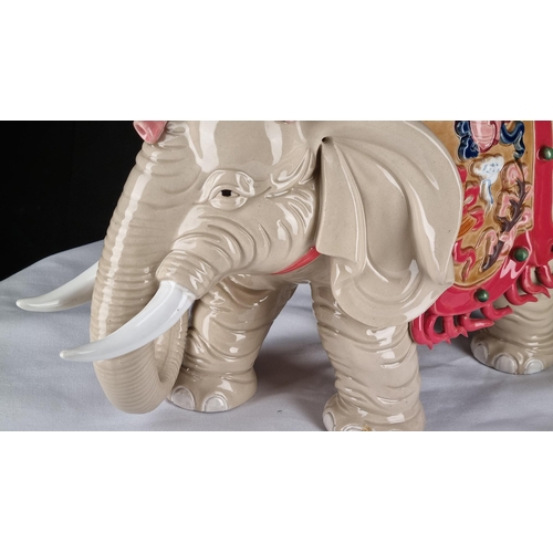 29 - Hand Made Porcelain Elephant