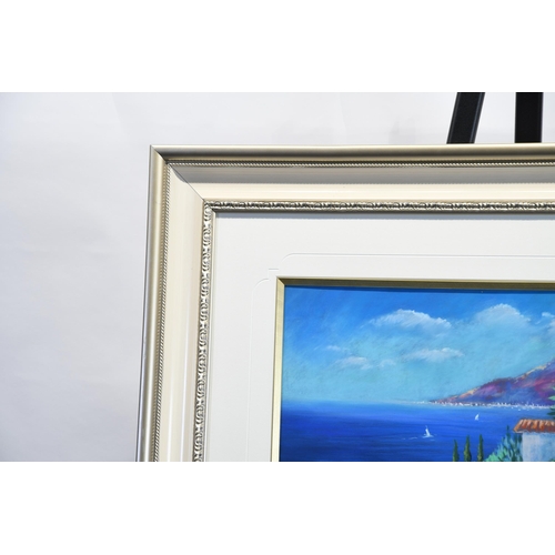 62 - Original Pastel of the Cote D'azur by Perot