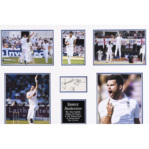 66 - Jimmy Anderson Autograph / Photo Presentation